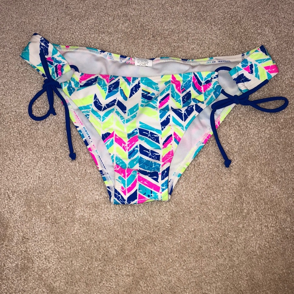 Neon print bikini bottoms